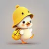 Pato Amarillo Pequeño Colgante de Mochila Partner 2D Accesorio de Coche Nuevo de Navidad Llavero de Acrílico Más Vendido Transfronterizo