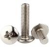 Tornillos de Cabeza Plana en Cruz, Pernos de Cabeza de Champiñón y Cabeza Plana de Hierro Niquelado Tm, Tornillos para Máquina de Zinc Negro, Tornillos con Ranura en Cruz Roscados