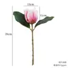 Flores de Magnolia Simuladas con Tacto Realista y Efecto Hidratante, Flores Artificiales para Decoración de Mesa de Sala de Estar, Ramos Decorativos, Arreglos Florales de Mano y Accesorios Florales