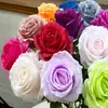 Ramo de Flores Artificiales Individuales Anna Rose, Flor de Seda Artificial para Arreglos de Boda, Flor de Plástico con Acabado de Alta Gama para Decoración
