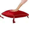 Cojines Decorativos Rojos Bordados con el Carácter de Doble Felicidad Estilo Chino para Boda, un Par de Cojines para Sofá de Sala de Estar para Decoración de Boda, Cojines para Decoración de Habitación de Boda