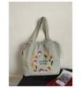Estilo Coreano Nueva Moda Bolso Elegante para Mujer de Gran Capacidad en Nailon Bolso de Hombro Casual Versátil Portátil Bolso Tote para Mujer