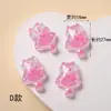 Acessórios pequenos de resina, lantejoulas, presilhas de cabelo feitas à mão para meninas se vestirem, adesivos luminosos para celular, pequenos acessórios de cola de creme
