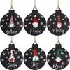 24 Enfeites de Natal de Madeira, Pendentes de Árvore Pintados e Vazados Adequados para Uso Interno (Estilo Simples)