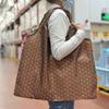 Bolsa de Compras Plegable para Supermercado Tela Floral Portátil Poliéster Bolsa de Almacenamiento Portátil Gran Capacidad Rectangular Engrosada Venta al por Mayor