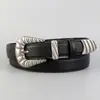 2026 Nuevo Modelo Cinturón de Cuero Genuino para Mujer, Hebilla de Pin Personalizada Set de Tres Piezas, Accesorios de Piel de Vaca de Primera Capa, Cinturón para Jeans en Stock