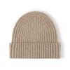 Gorro de Punto Liso Mezcla de Lana Otoño e Invierno para Hombres y Mujeres, Lavable, Cálido, Versátil para Exteriores, Gorro de Invierno Transfronterizo