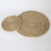 Posavasos tejido de junco de borde a borde, posavasos de totora, alfombrilla antideslizante y antiquemaduras, posavasos para tazón, posavasos para olla de arena, aislamiento térmico, alfombrilla de cocina, posavasos para olla/tazón