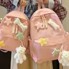 Mochila escolar para niñas, estudiantes de secundaria, estudiantes de preparatoria, simple y versátil para estudiantes universitarios, mochila versátil para niñas jóvenes, mochila tesoro para jóvenes