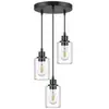 Nuevo candelabro para comedor, diseño de tres cabezas, mesa de comedor simple, estilo popular, lámpara de noche para dormitorio, lámpara creativa para barra de bar, arte de madera y hierro