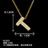 Collar de Letra Inglesa de Circonio Completo de Venta Caliente Nuevo de Amazon Transfronterizo Moda Joker Lujo Ligero Otoño e Invierno Accesorios con Sentido de Alta Gama