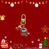 Llavero de Navidad Exquisito Llavero Colgante de Árbol de Navidad Dibujo Animado Decoración Colgante para Bolsa Hebilla de Puerta Papá Noel Pequeño Regalo