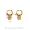 Pendientes Exquisitos de Lujo Ligero con Forma de Estrella Coreanos y Japoneses para Mujer, Brazaletes para Oreja de Acero Inoxidable, Aros Huecos para Oreja, Pendientes Lindos Simples Versátiles