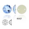 Taladro redondo de cristal Dongzhou para coser a mano, con fondo plano y doble agujero, K9, con hebilla plana, para accesorios de ropa y vestidos de novia.