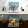 Novo Cartão de Boas Festas 3D Pop-Up de Natal com Música, Cena de Rua de Natal com Luzes, Cartão de Bênção com Cartão Pequeno, Venda por Atacado do Fabricante