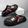 Sapatos Masculinos Croc Verão Novo Estilo Outdoor Antiderrapante Resistentes ao Desgaste Sola Grossa Casuais Celebridade da Internet Sandálias de Praia Outdoor Atacado