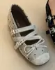 Nudo de Lazo Otoño 2026 Ballet Nicho Estilo Francés Mary Jane Planos Zapatos de Mujer Estilo Nuevo