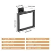 Estante de Almacenamiento Popular para Baño de Acero Inoxidable Transfronterizo Juego de Cinco Piezas Colgador para Toallas y Servilletas Juego de Estantes Cuadrados de Almacenamiento