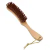 Escova de limpeza de cabelo quebrado transfronteiriça escova de cerdas de madeira maciça pente de cabelo de três fileiras pente modelador pente para coque cabelo cauda pontiaguda pente de três fileiras