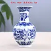 Jarrón Pequeño de Porcelana Azul y Blanca Transfronterizo Adorno Cerámico Maceta Mini Hidropónico Florero Retro para Arreglo Floral Ceremonia del Té