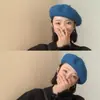 Boina para mujer, estilo británico retro, otoño e invierno, gorro de pintor de lana japonesa, gorro Beilei para mujer, versátil gorro de moda coreana