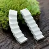 Conjunto de Aquário Florista Carnudo com Enfeites de Resina Canaleta Ponte Cilíndrica Micro Paisagem Vaso de Flores Árvore Tanque de Filtragem Ponte de Vento