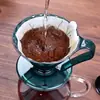 [Novo Filtro de Café] Copo Filtro de Café de Vidro V60 Conjunto Funil para Cafeteira Filtro Papel de Filtro