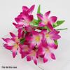 Flor Falsa Buquê Artificial Margarida Rosa de Plástico Única Tecido de Seda Flor Seca Canteiro de Flores Cerca Pequeno Arranjo de Flores Decoração Pastoral