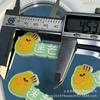 2023 novo ventilador da série de frutas acrílicas Mans patch flat card 45mmdiy handmade spot vendas diretas da fábrica