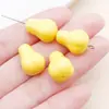 Pingente de Folha de Fruta Mini Estéreo Acrílico DIY Passante Contínuo Contas Soltas Pingente de Maçã Pera Acessórios de Joia Material