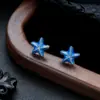 Brincos Cluster de Diamante Cheio de Novo Estilo Transfronteiriços para Homens, Modernos e Versáteis, Brincos de Flor de Íris em Forma de Cruz de Alto Padrão para Mulheres