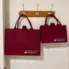 Nueva bolsa de fieltro rojo, bolsa de regalo de alto valor de color, bolso de fieltro, regalo de dama de honor, bolsa de boda roja personalizada