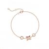 Pulsera de flores de glicina con sello de acero y LOGO de Fan Jia, amor a primera vista, cintura pequeña, amor, conejo rico y sencillo, corazón guardián
