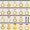 Colección de Medallas Franquicia Autorizada Medalla de Metal Plegable con Tapa Abatible Certificado de Honor de Jubilación Recuerdo