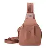 Mochila de Viagem para Mulheres 2025 Novo Modelo Bolsa de Peito Leve para o Dia a Dia Transversal Uso Duplo Esportes Ombro Único Caminhada Pequena Mochila