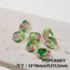 Cuentas Pintadas a Mano DIY Cuentas con Forma de Azufaifa Accesorios para Joyería Hechos a Mano Agujero Recto Colorido Dibujos Animados Lindos Pulsera de Verano Collar de Cuentas