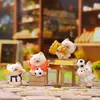 Figuras de Brinquedo Criativas e Modernas de Gatos e Cachorros, Enfeites de Mesa Cartoon Fifa, Artesanato de Resina Tendência Caixa Surpresa, Presentes de Aniversário