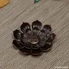 Suporte para Incenso Lótus Três Tesouros Suporte para Incenso Placa de Incenso Bronze Antigo Suporte para Incenso Queimador de Incenso Multifuncional Três em Um Suporte para Incenso Interno Uso Doméstico