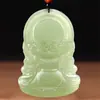 Venta al por mayor de fábrica Afganistán Jade Blanco Madre Guanyin lámpara colgante cian de doble cara tallada Madre Guanyin collar con colgante
