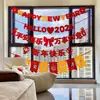 Dia de Ano Novo, Festival da Primavera, Véspera de Ano Novo, Ano do Cavalo, Decorações de Ano Novo, Pingentes para Parede de Fundo da TV da Sala de Estar na Véspera de Ano Novo, Disposição de Couplets