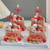520 Decoración de pastel para el Día de San Valentín corazón amor acrílico inserto pareja confesión pegatina línea cachorro adorno