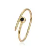 Pulsera de Clavo de Acero de Titanio para Mujer Pulsera de Números Romanos Negra de Gama Alta Colorido Personalidad Retro Nicho Pulsera de Acero de Titanio
