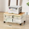 Suporte para Impressora sob a Mesa Pequeno Suporte para Máquina de Faturação Tipo Pino Suporte de Mesa de Escritório Suporte de Armazenamento de Arquivos em Camadas