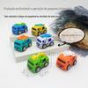 Carro de Brinquedo Certificado CPC para Crianças Puxar para Trás Desenho Animado Veículo de Engenharia Caminhão de Bombeiros Presente Máquina de Garra 3 Mini 6 Anos