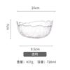 Tazón de vidrio transparente tazón de vidrio chino vajilla para el hogar tazón para ensalada de frutas tazón redondo para sopa tazón creativo para arroz tazón para fideos instantáneos