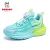 Zapatos infantiles Babu Dou para niños, nuevo modelo de otoño 2026, zapatillas de malla transpirables para niños con hebilla giratoria