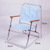 Silla Plegable Estilo Camping al Aire Libre Yezhulin Aleación de Aluminio Elevada Silla Militar Británica Portátil de Ocio Respaldo Silla Rover