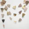 Guirnalda Creativa de 10 Árboles de Navidad de Papel 3D Cadena de Adornos Navideños Decoraciones Colgantes para Fiestas Suministros para Decoración de Pared y Techo