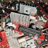 Amplificador peças desmontadas grande perda como falha de componente usado para aplicação de pesquisa reparar placa de amplificador. Com dissipador de calor placa defeituosa