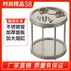 Balcón de dormitorio mesa de té pequeña taza sala de ajedrez y cartas mesa de té mesa integrada de té mesa de comedor auxiliar mesa de mahjong gruesa estudio